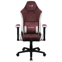 Scaun Gaming AeroCool Crown AeroSuede Burgundy Red