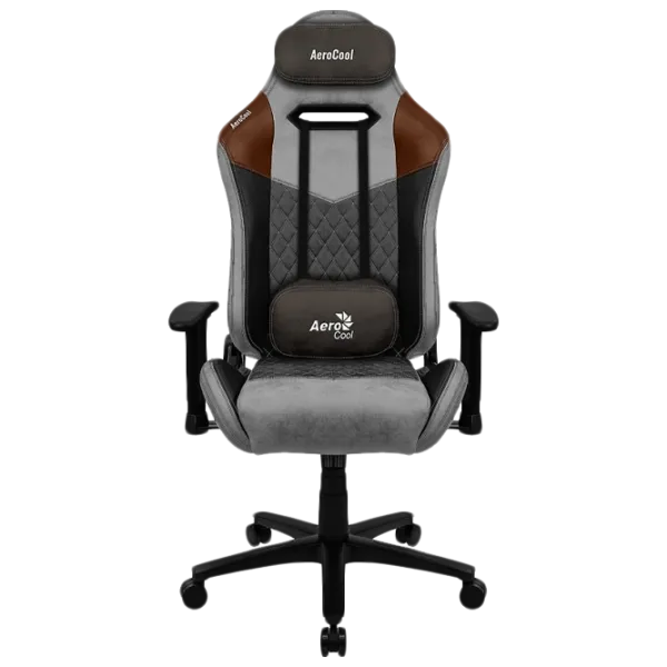 Scaun Gaming AeroCool Duke Tan Grey photo 1 Scaun Gaming AeroCool Duke Tan Grey photo 1