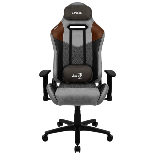 Scaun Gaming AeroCool Duke Tan Grey photo 1 Scaun Gaming AeroCool Duke Tan Grey photo 1