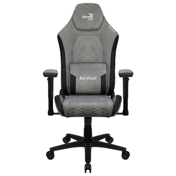 Scaun Gaming AeroCool Crown AeroSuede Stone Grey photo 1 Scaun Gaming AeroCool Crown AeroSuede Stone Grey photo 1