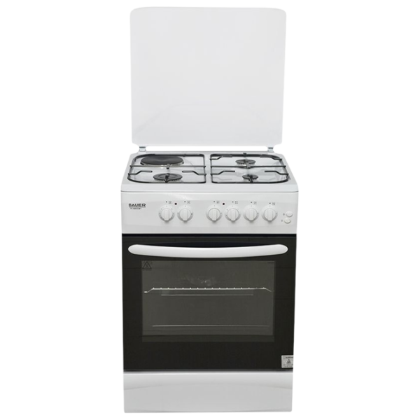 Aragaz Bauer TE 6631 WIS Combinată/ White/  photo 1