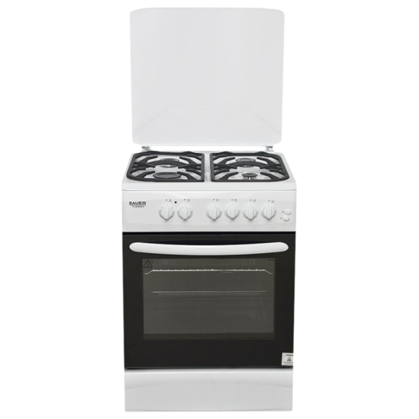 Плита Bauer TE 6640 WITC Газовая/ Белый photo 1 Плита Bauer TE 6640 WITC Газовая/ Белый photo 1