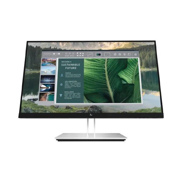 Монитор HP E24u G4 23.8" Full HD 60 Гц/ 5 мс/ Серебристый photo 1