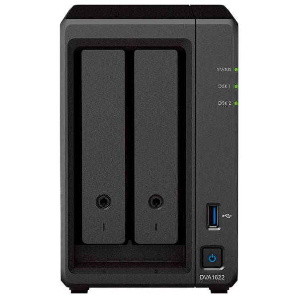 Сетевое хранилище Synology DVA1622 Черный photo 1
