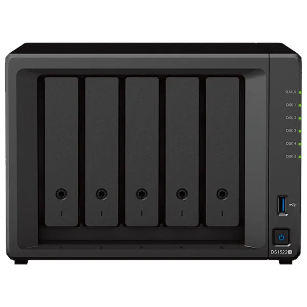 Сетевое хранилище Synology DS1522+ Черный photo 1