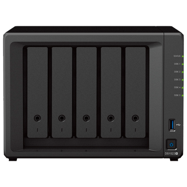 Сетевое хранилище Synology DS1522+ Черный photo 1