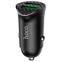 Автомобильное зарядное устройство Hoco Z39 Черный