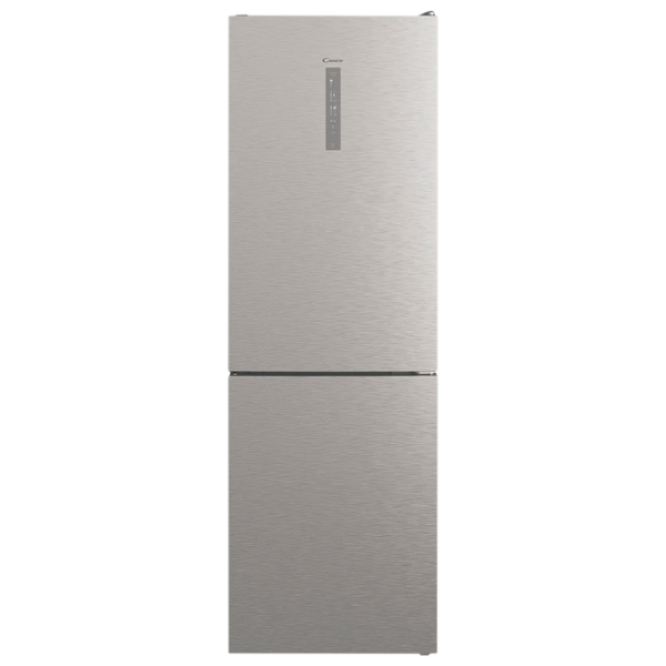 Frigider Candy CCE7T618EX cu congelator jos 341 l / 185 cm / Inox photo 1