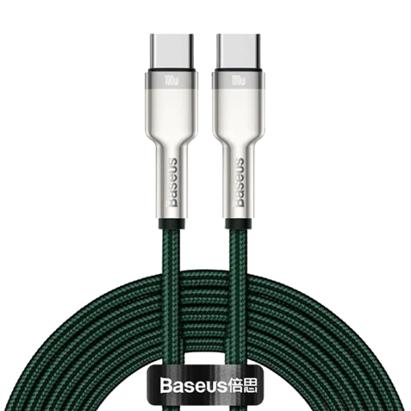 Кабель для телефона CATJK-D06 Baseus USB Type-C + USB Type-C 2 м/ Зелёный photo 1