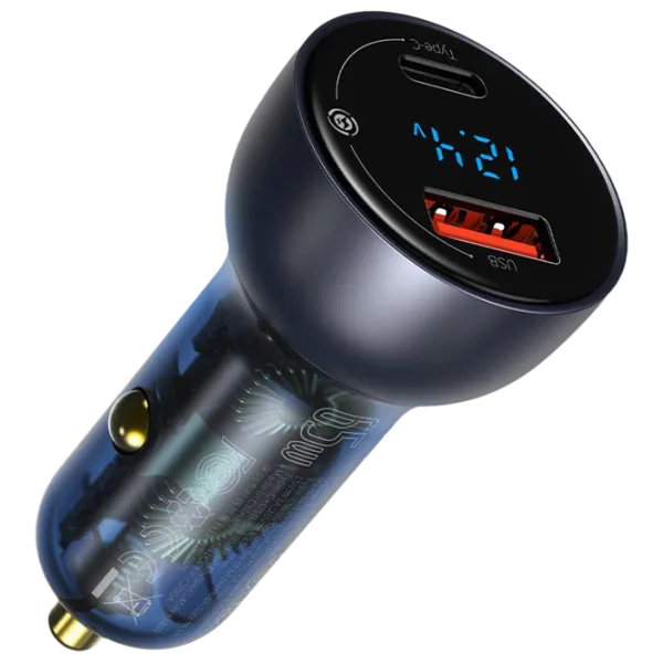 Încărcător auto Baseus CCKX-C0G 5 A/ Blue photo 1