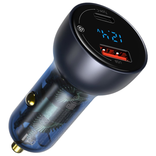 Încărcător auto Baseus CCKX-C0G 5 A/ Blue photo 1