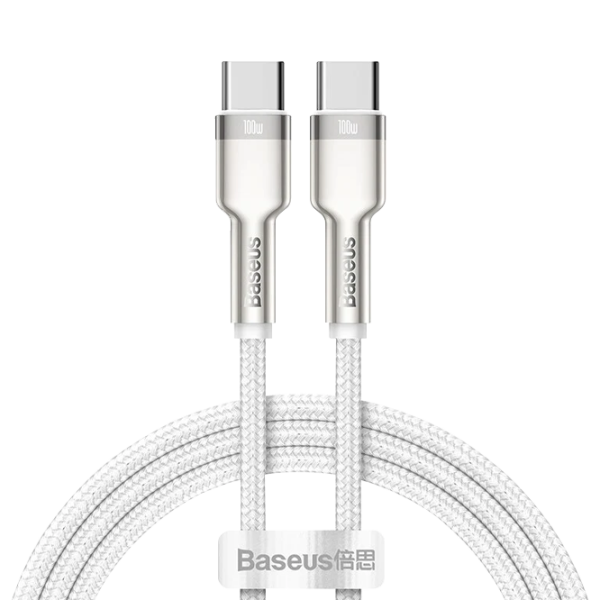 Кабель для телефона CATJK-D02 Baseus USB Type-C + USB Type-C 2 м/ Белый photo 1