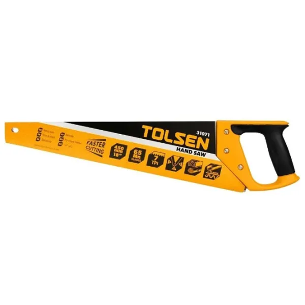 Fierăstrău manual pentru lemn Tolsen 31071 450 mm/ Oțel photo 1 Fierăstrău manual pentru lemn Tolsen 31071 450 mm/ Oțel photo 1