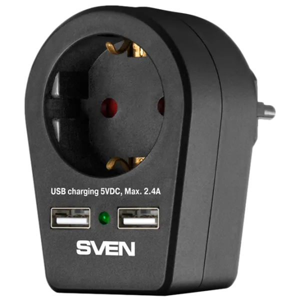 Удлинитель Sven SF-S1U Черный photo 1 Удлинитель Sven SF-S1U Черный photo 1