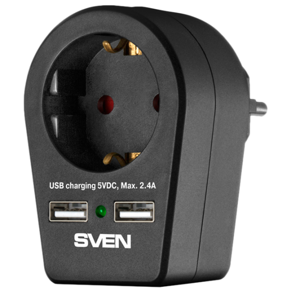 Удлинитель Sven SF-S1U Черный photo 1 Удлинитель Sven SF-S1U Черный photo 1