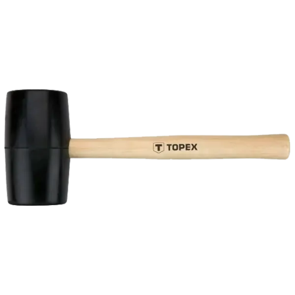Молоток для слесарей Topex 02A810 Резина/ Дерево photo 1