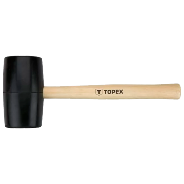 Молоток для слесарей Topex 02A810 Резина/ Дерево photo 1