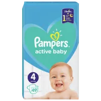 Подгузники для детей Pampers Active Baby Maxi 4 9 - 14 кг/ 49 штук