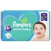 Scutece pentru copii Pampers VP MAXI+ 4 10 - 15 kg / 45 buc.