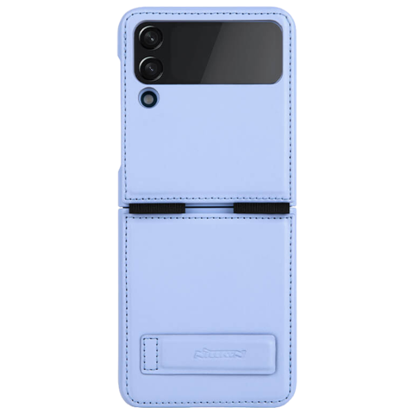 Чехол для смартфона Samsung Galaxy Z Flip 4 5G Nillkin/ Чехол книжка/ Кожа/ Черный Пурпурный photo 1