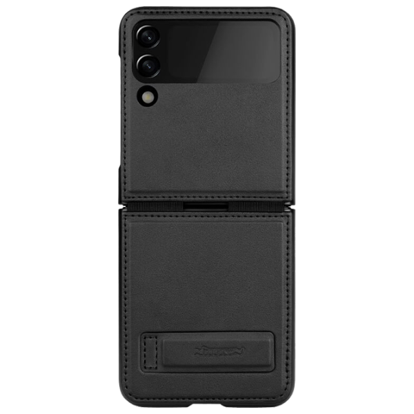 Husă pentru smartphone Samsung Galaxy Z Flip 4 5G Nillkin/ Flip Cover/ Leather/ Black Black photo 1