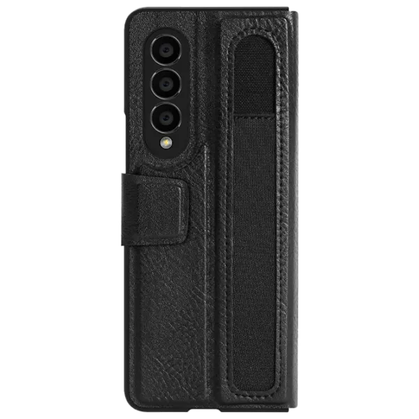 Husă pentru smartphone Samsung Galaxy Z Fold 4 5G Nillkin/ Flip Cover/ Leather/ Black Black photo 1