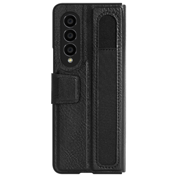 Husă pentru smartphone Samsung Galaxy Z Fold 4 5G Nillkin/ Flip Cover/ Leather/ Black Black photo 1