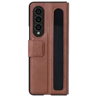 Чехол для смартфона Samsung Galaxy Z Fold 4 5G Nillkin/ Flip Cover/ Кожа/ Черный Коричневый