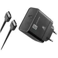 Сетевое зарядное устройство Cellularline ACHSMKITC2C45WK Черный