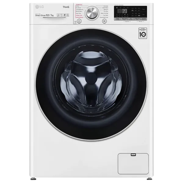 Mașină de spălat cu uscător LG F4DV710S1E 10.5 kg / 1400 rpm / White photo 1