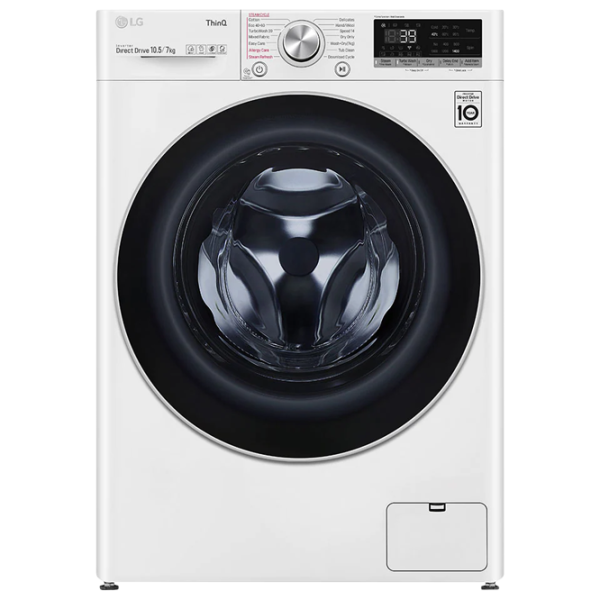 Mașină de spălat cu uscător LG F4DV710S1E 10.5 kg / 1400 rpm / White photo 1