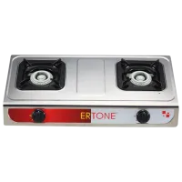 Настольная плита Ertone MN204 Газовая/ Нержавеющая сталь