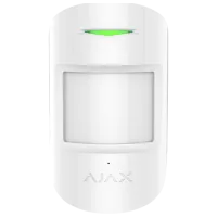 Senzor de mișcare și senzor de spargere a sticlei Ajax CombiProtect White
