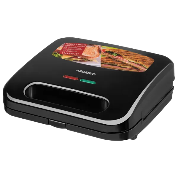 Aparat pentru sandvișuri Ardesto SM-H110BGR 700 W / Black photo 1