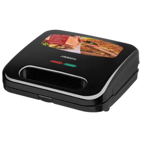 Aparat pentru sandvișuri Ardesto SM-H110BGR 700 W / Black photo 1