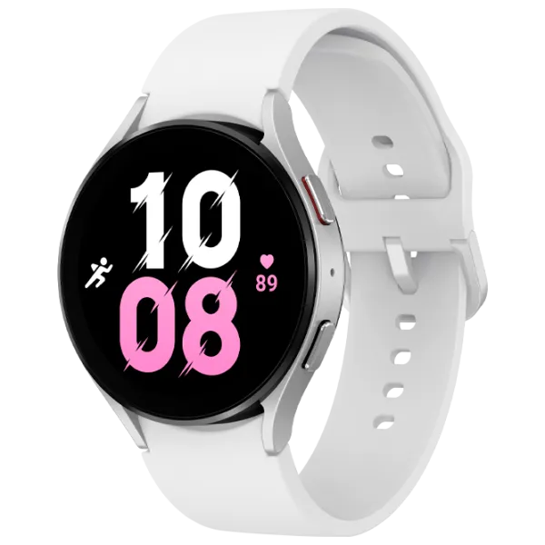 Ceas inteligent Samsung Galaxy Watch5 1.36"/ 44 mm/ Silver - White photo 1