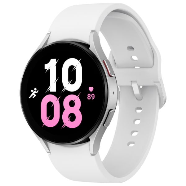 Ceas inteligent Samsung Galaxy Watch5 1.36"/ 44 mm/ Silver - White photo 1
