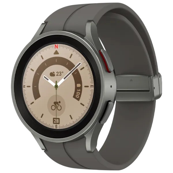 Ceas inteligent Samsung Galaxy Watch5 Pro  1.36" / 45 mm / Titanium - Titanium /  photo 1