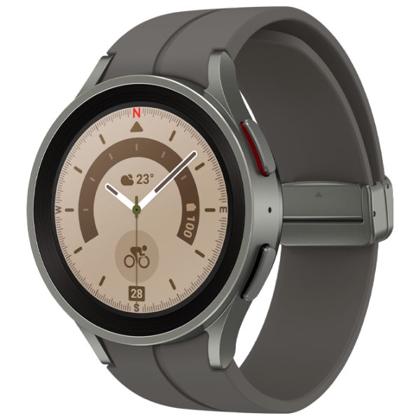 Ceas inteligent Samsung Galaxy Watch5 Pro  1.36" / 45 mm / Titanium - Titanium /  photo 1