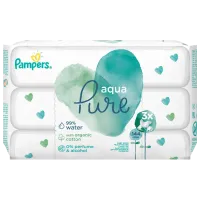 Влажные салфетки Pampers Aqua Pure 3 x 48 для младенцев