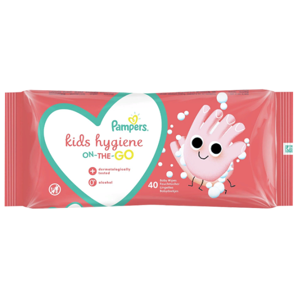 Влажные салфетки Pampers Kids Hygiene 1 x 40 для младенцев photo 1