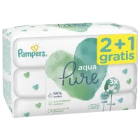 Влажные салфетки Pampers Aqua Pure 2+1 x 48 для младенцев