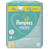Влажные салфетки Pampers Fresh Clean 4 x 80 для младенцев