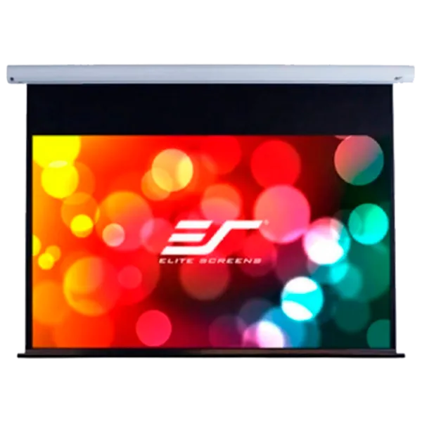 Ecran pentru proiector EliteScreens Saker Electric 125 cm/ 222 cm/ Pe perete/ White photo 1