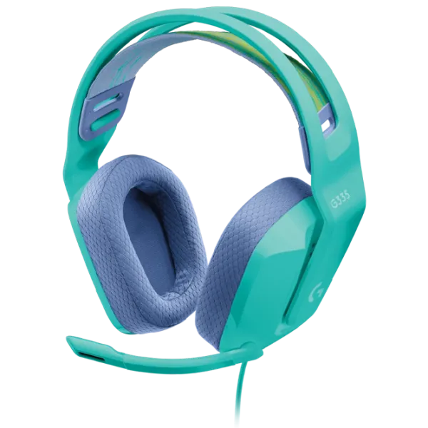 Наушники Logitech G335 Синий Мятный Проводная/ Игровой photo 1 Наушники Logitech G335 Синий Мятный Проводная/ Игровой photo 1