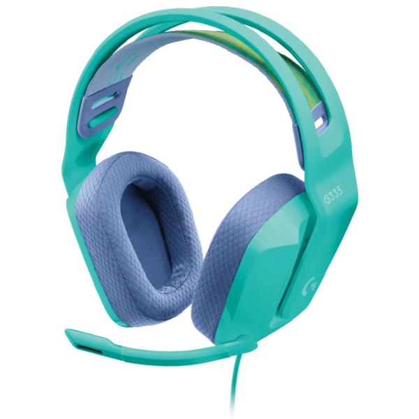 Наушники Logitech G335 Синий Мятный Проводная/ Игровой photo 1 Наушники Logitech G335 Синий Мятный Проводная/ Игровой photo 1