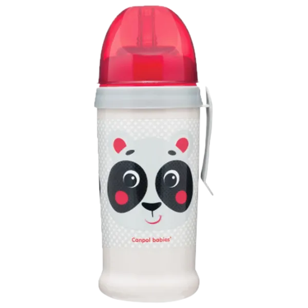 Sticluță cu pai Canpol 56/ 510 350 ml 12 luni/ Silicon, plastic/ White photo 1 Sticluță cu pai Canpol 56/ 510 350 ml 12 luni/ Silicon, plastic/ White photo 1