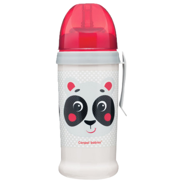 Sticluță cu pai Canpol 56/ 510 350 ml 12 luni/ Silicon, plastic/ White photo 1 Sticluță cu pai Canpol 56/ 510 350 ml 12 luni/ Silicon, plastic/ White photo 1