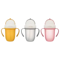 Sticluță Canpol 56/ 522 210 ml 9 luni/ Silicon, plastic/ Yellow