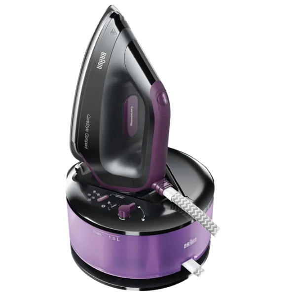 Fier de călcat Braun CareStyle Compact IS2144BK Cu generator de aburi/ 2400 W/ Black photo 1